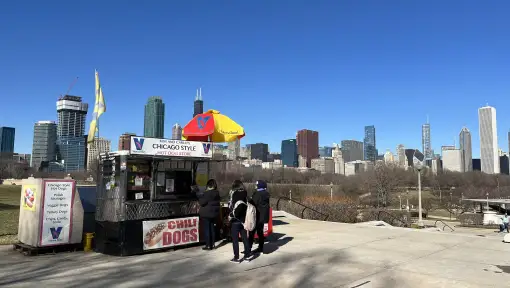 Kim and Carlo's Hot Dogs — restaurant near the Chicago water taxi dock