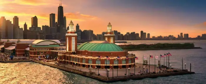 Navy Pier — Chicago attraction near the water taxi dock